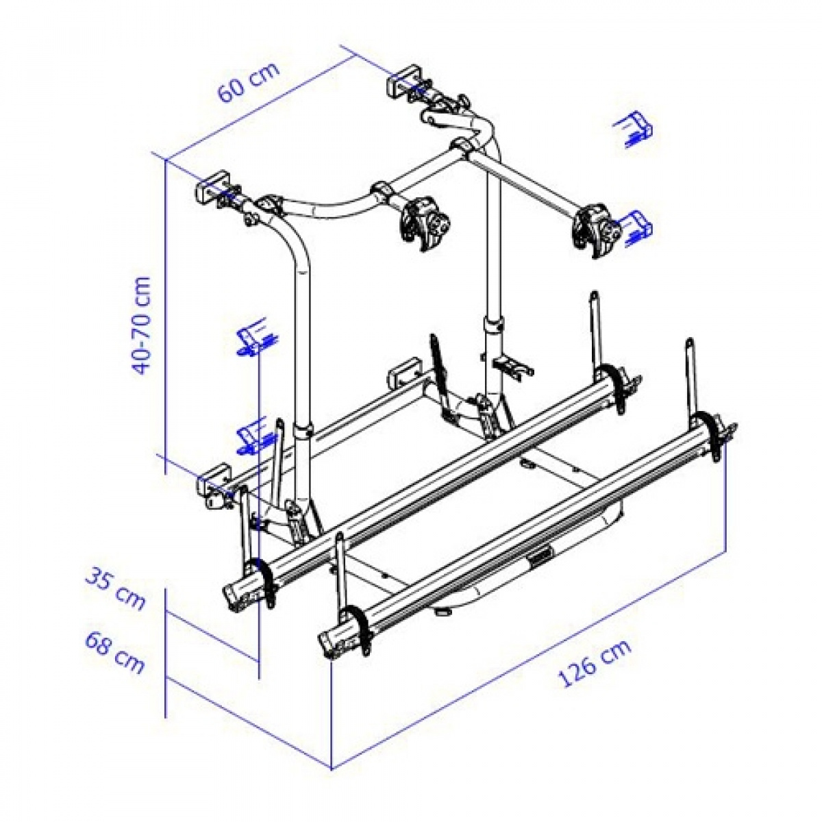 Thule Sport G2 Kort i gruppen Campingvogn & Bobilt / Chassis / Sykkelstativ / Vegghengt hos Campmarket (70343)