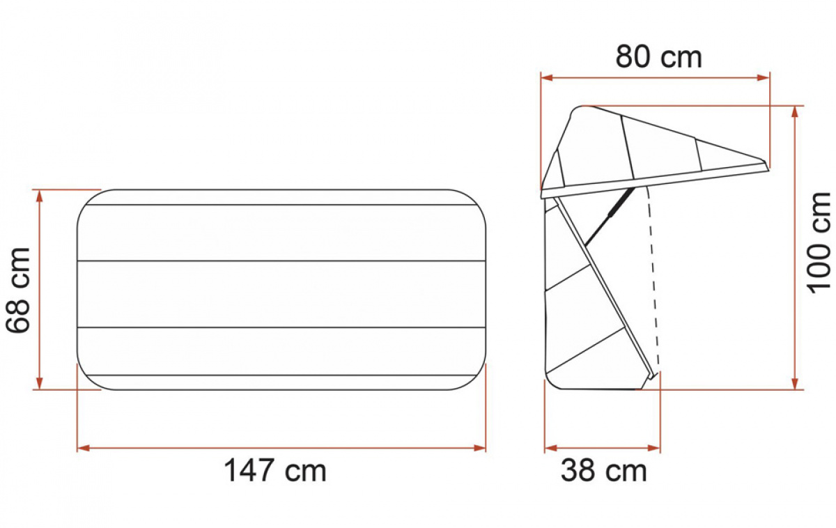 Fiamma Ultra-Box 360 i gruppen Campingvogn & Bobilt / Chassis / Sykkelstativ / Tilbehør hos Campmarket (70388)