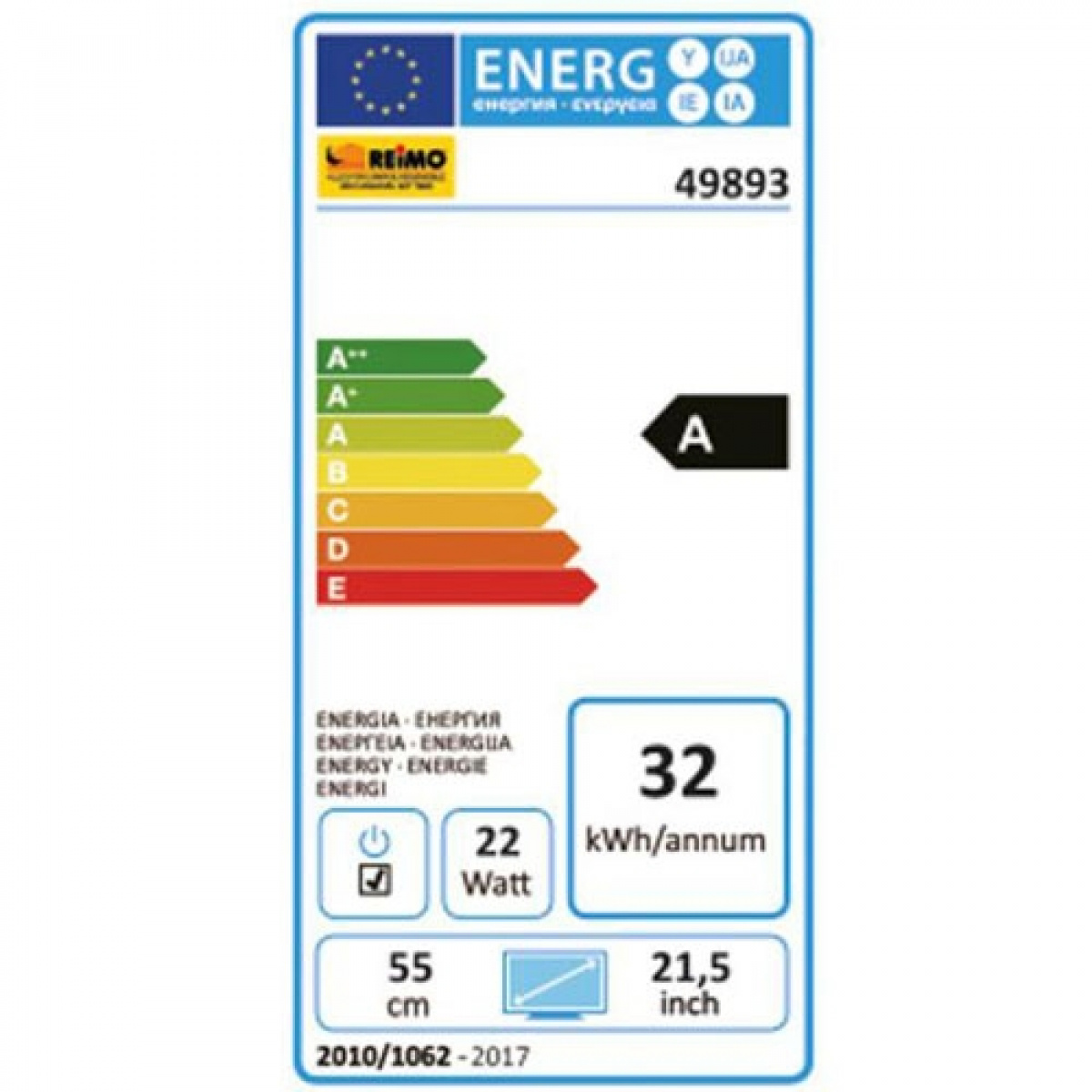 Carbest Smart TV LED 21,5 tommer Full HD i gruppen Campingvogn & Bobilt / Elektronikk / TV, Bilde & Lyd / TV hos Campmarket (70469)