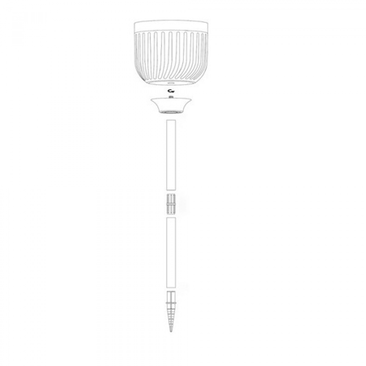 WeCamp Markspyd Til Bordlampe Comet & Cosmo B1 i gruppen VINTER / Vinterartikler hos Campmarket (70875)