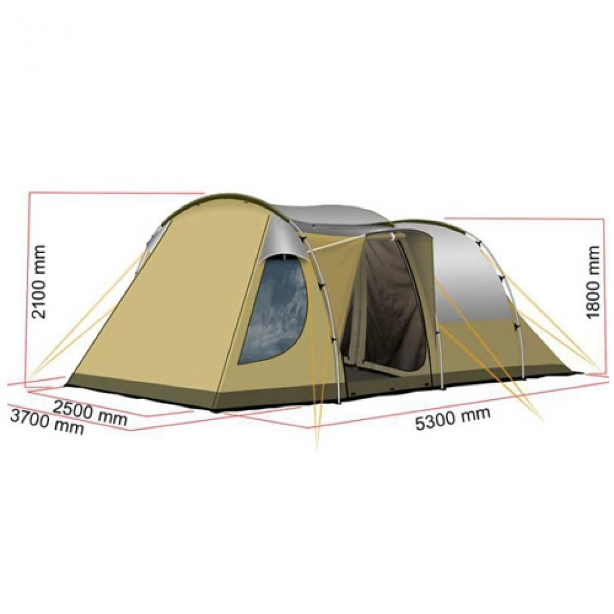 ReimoTent Campingtelt Silvretta 2 Z6 i gruppen Fortelt & Markiser / Øvrige Telt & Campingtelt hos Campmarket (71395)