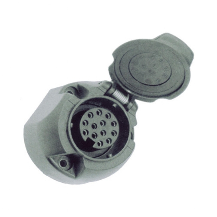 Kontaktdose 13-pole i gruppen Campingvogn & Bobilt / Chassis / Flyttehjelp/Koblingshjelp / Tilhengerkontakter hos Campmarket (71621)