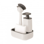 Såpe og oppvaskmiddelpumpe hvit