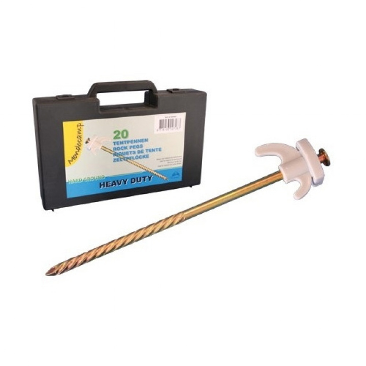 Teltplugger med veske 20 cm 20-pakning i gruppen Fortelt & Markiser / Tilbehør-Deler / Isabella Original / Teltplugger hos Campmarket (71846)