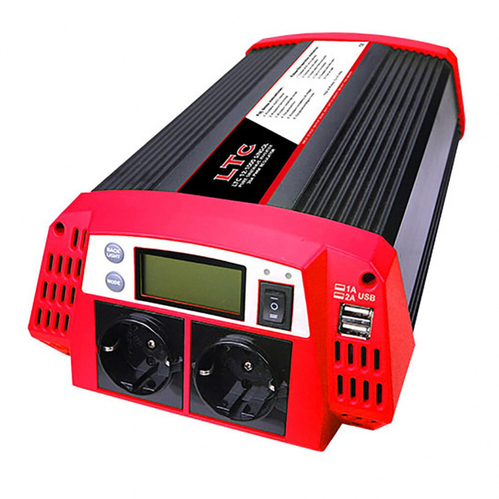 LTC Sinus Inverter Med Solcelleinngang i gruppen Campingvogn & Bobilt / Elektronikk / Batterier & Omformere / Inverter & Omformer hos Campmarket (71864)