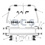 HTD Sykkelstativ Dragbalk 2-Sykler