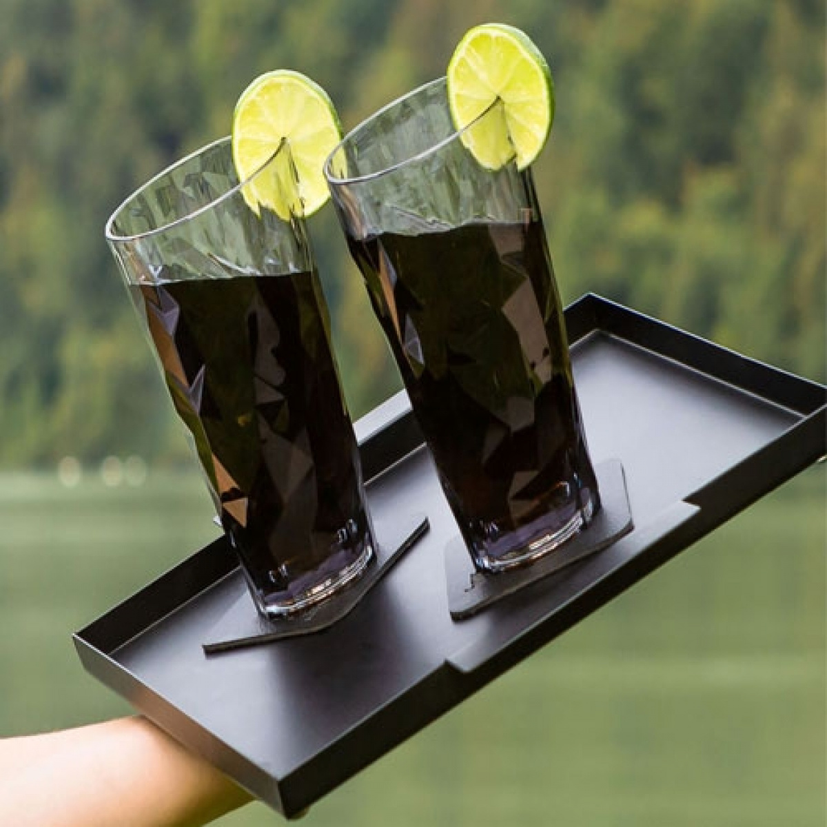 Silwy Longdrinkglass Magnetisk Grå 2-Pack i gruppen Husholdning & Kjøkken / Glass & Krus / Magnetiske Glass hos Campmarket (72146)