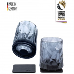 Silwy Drikkeglass Magnetisk Grå 2-Pack