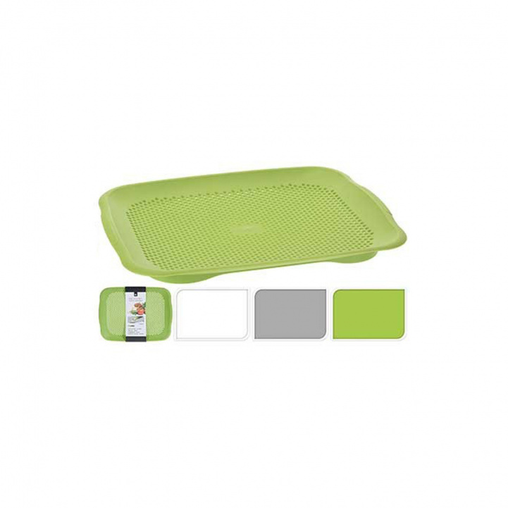 Skjærebrett med sil i gruppen Husholdning & Kjøkken / Vask, Rengjøring & Oppvask / Oppvaskstativ hos Campmarket (72799)