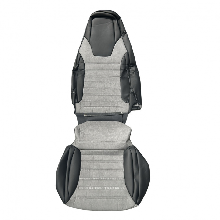 Overtrekk Svart/Grå til Fiat Ducato 14- i gruppen Campingvogn & Bobilt / Tekstilmatter & Overdrag / Stoltrekk hos Campmarket (72977)