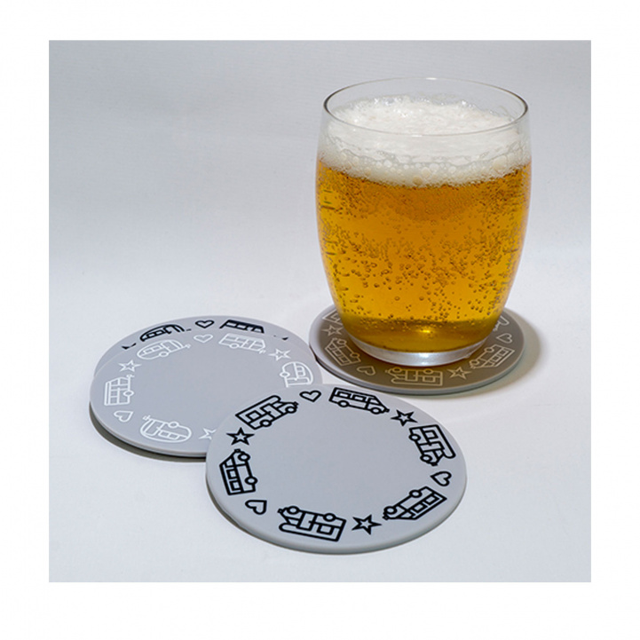 Pufz Glassunderlag Campingvogn i gruppen Husholdning & Kjøkken / Glass & Krus hos Campmarket (73354)