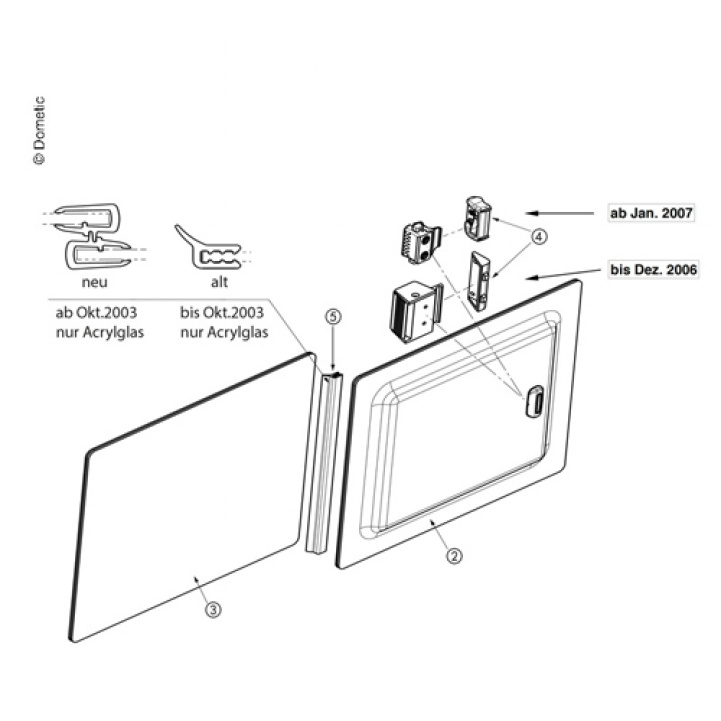 Lås S3/S4 Skyvevindu Fra 2007 i gruppen Campingvogn & Bobilt / Karosseri / Vindu / Reservedeler Vinduer hos Campmarket (73462)