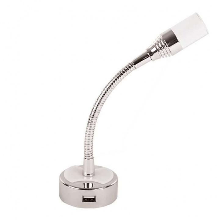 Leselampe Bøybar USB 12V i gruppen Campingvogn & Bobilt / Elektronikk / Innvendig belysning / LED-belysning / LED Spotlights hos Campmarket (73506)