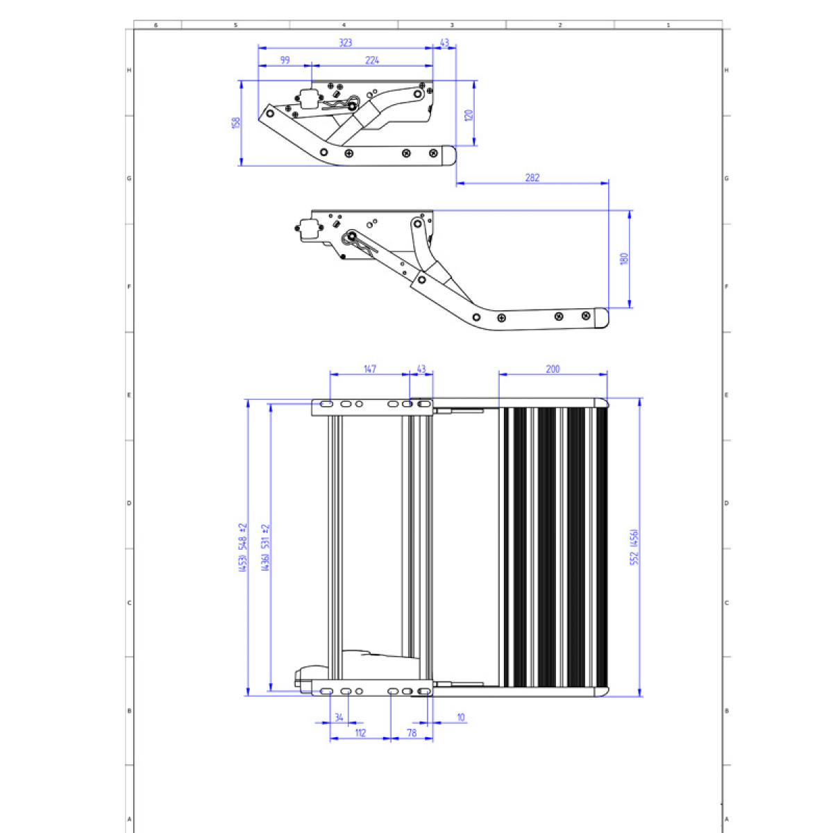 Thule V15 Trinn 12V 550 mm i gruppen Campingvogn & Bobilt / Chassis / Monterte fotsteg hos Campmarket (73645)
