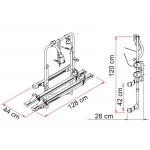Fiamma Carry-Bike 200 DJ Sprinter Svart