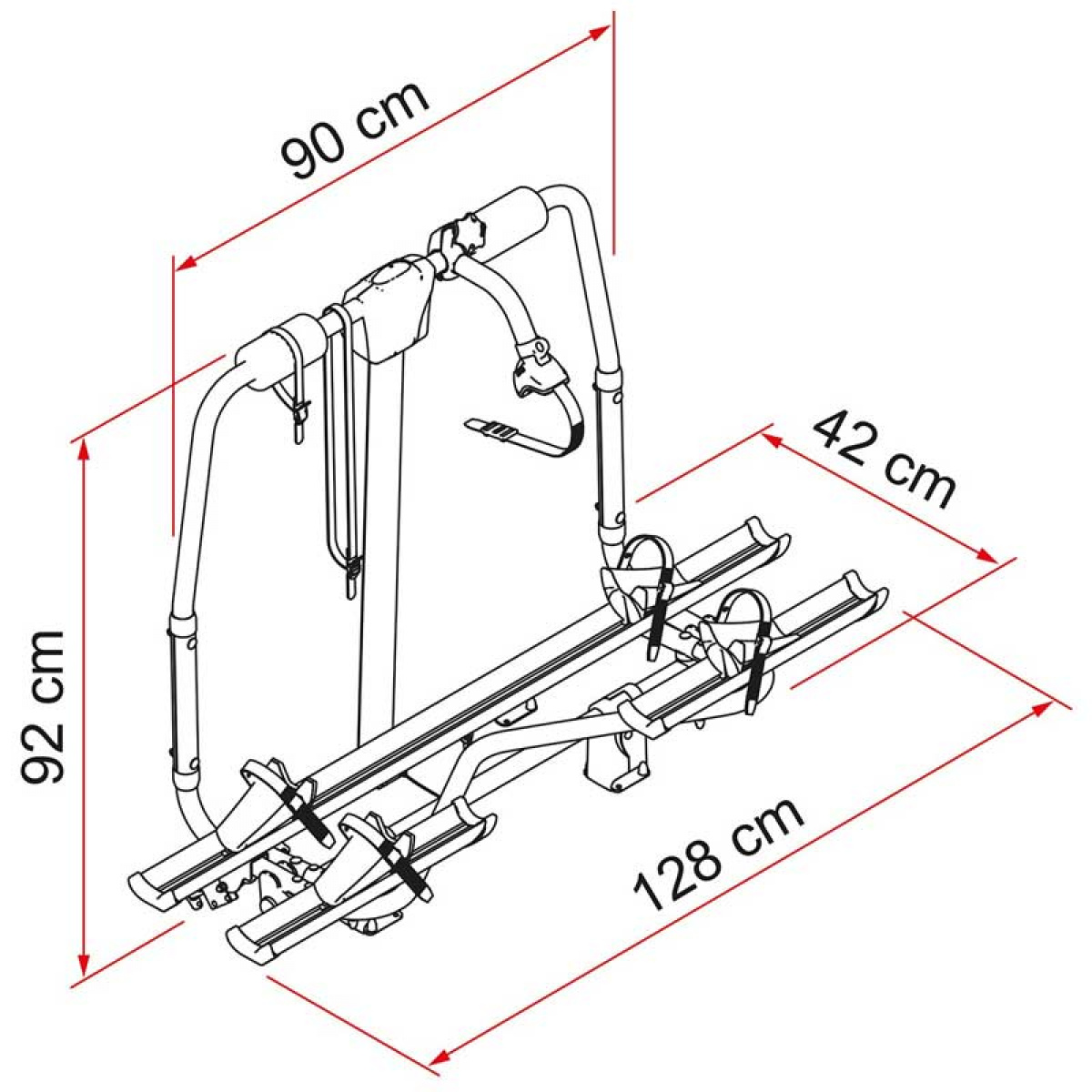Carry-Bike Caravan Active E-sykkel - Campingvogn i gruppen Campingvogn & Bobilt / Chassis / Sykkelstativ / Dragbalk hos Campmarket (73776)