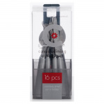 Bestikksett, 16 deler. Grå