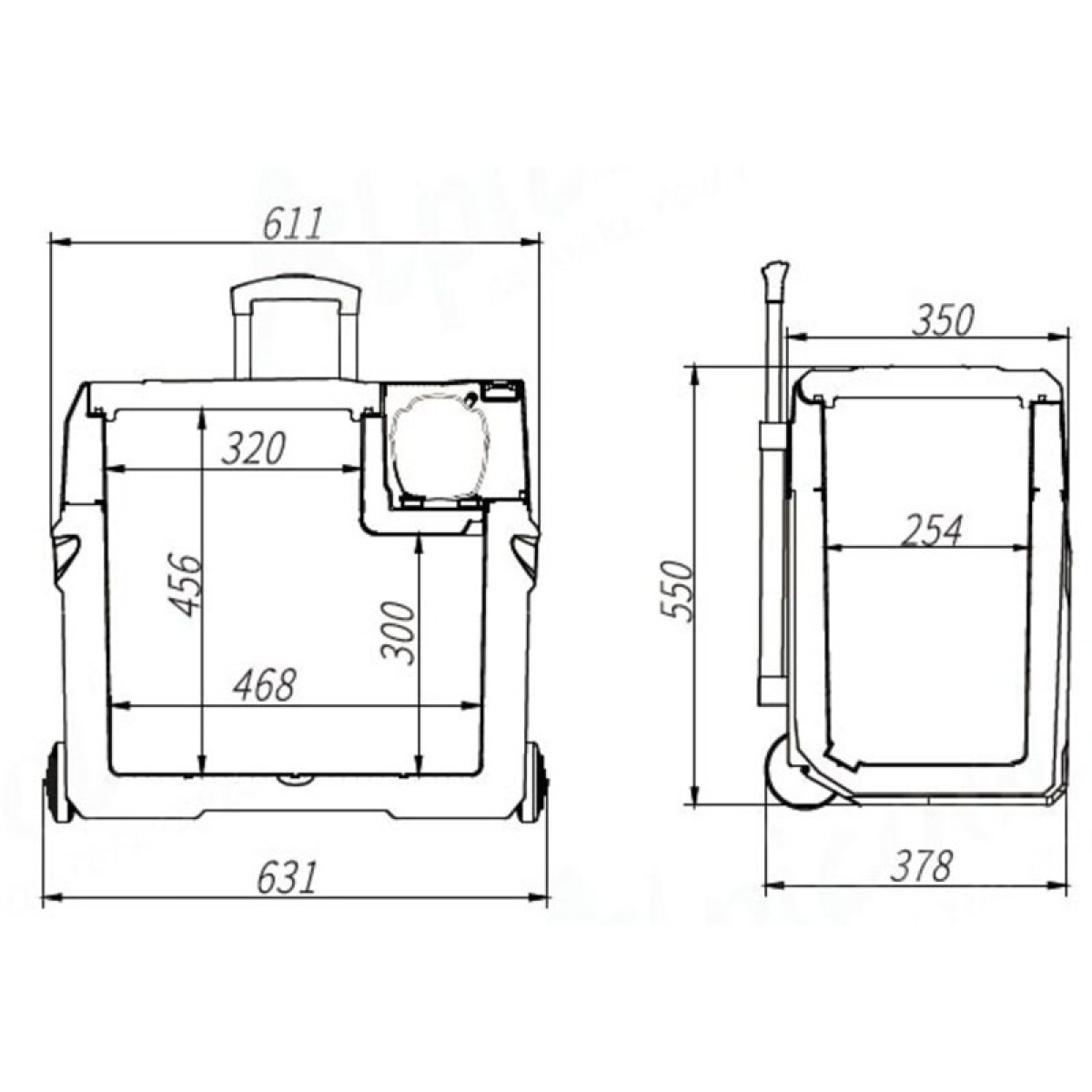 Smart Living Kompressorkjøl 50L Cool Recharge i gruppen Campingvogn & Bobilt / Varme, Kulde & Ventilasjon / Kjøleskap & Kjølebokser / Kjølebokser hos Campmarket (74037)