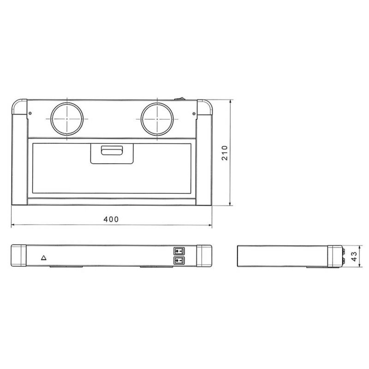 Spisevifte Click Inox 12v i gruppen Husholdning & Kjøkken / Kjøkkenapparater / Kjøkkenvifter hos Campmarket (74067)