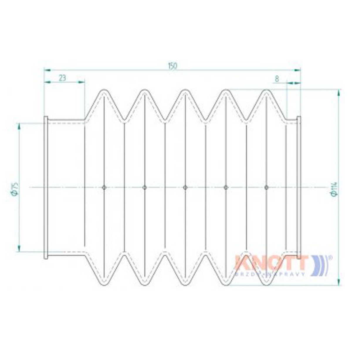 Damask-Belg KF 35 i gruppen Campingvogn & Bobilt / Chassis / Chassiddetaljer / Gummibellger hos Campmarket (74205)