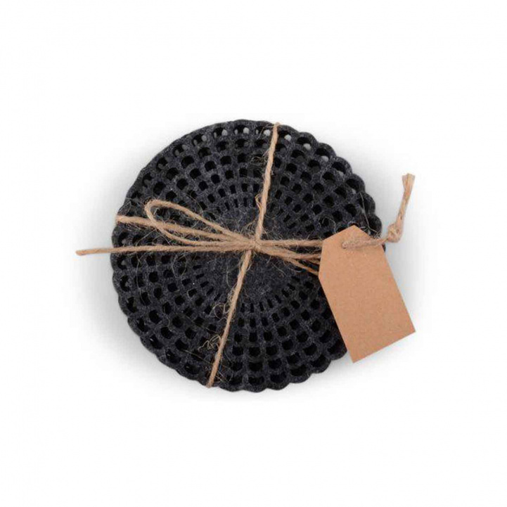 Glasunderlag Lucas i Filz 4-Pack i gruppen Husholdning & Kjøkken / Glass & Krus hos Campmarket (74237)