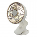 Oppladbar Vifte Med Klemme & LED