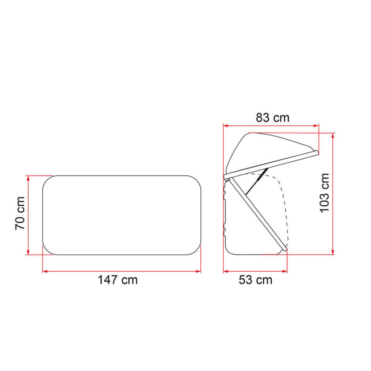 Fiamma Ultra-Box 500 i gruppen Campingvogn & Bobilt / Chassis / Sykkelstativ / Tilbehør hos Campmarket (74749)