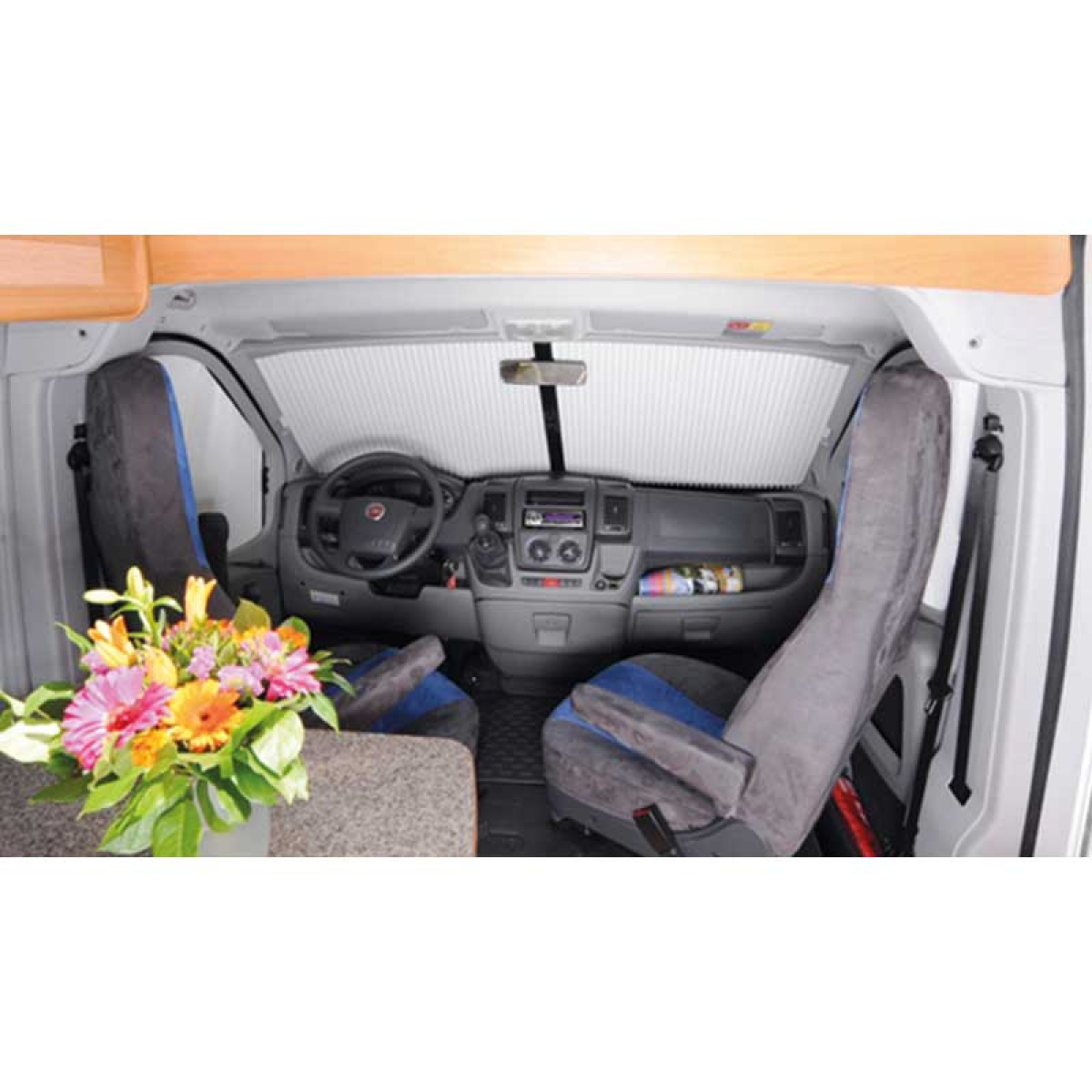 Remi-Front Ducato IV Fiat Ducato x290 Med førerassistent 2014-2021 i gruppen Campingvogn & Bobilt / Tekstilmatter & Overdrag / Mørklegningsgardiner hos Campmarket (74945)