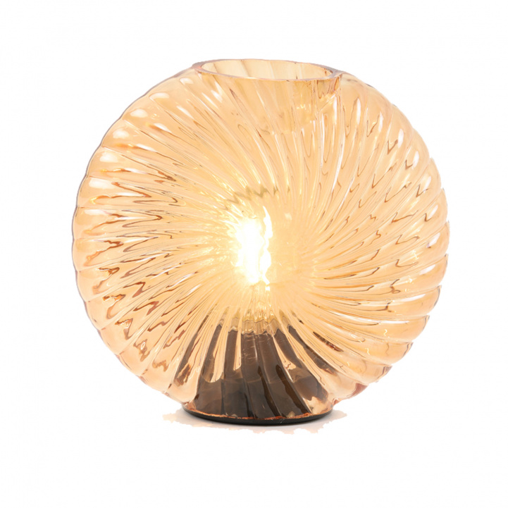 Lampe Milado Glass Persika 16,5x7x16,5cm i gruppen Hjem & Innredning / Belysning & Lykter hos Campmarket (75076)