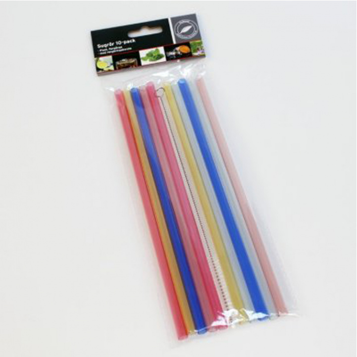 Sugrør Plast med Børste i gruppen Husholdning & Kjøkken / Servering / Engangsartikler hos Campmarket (75191)