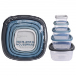 Burksett med lokk 5-pakning