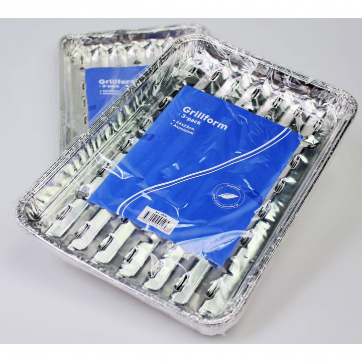 Grillform 3-pakning 34x23 cm i gruppen Husholdning & Kjøkken / Griller / Grilltilbehør hos Campmarket (76158)