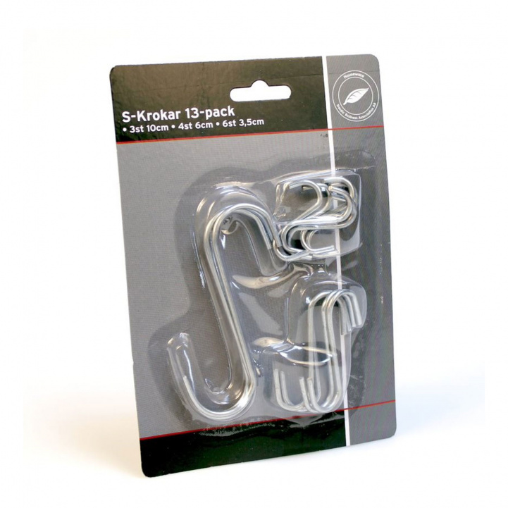 S-Kroker 13 stk i gruppen Campingvogn & Bobilt / Lås & Beslag / Kroker & Opphengning hos Campmarket (76192)