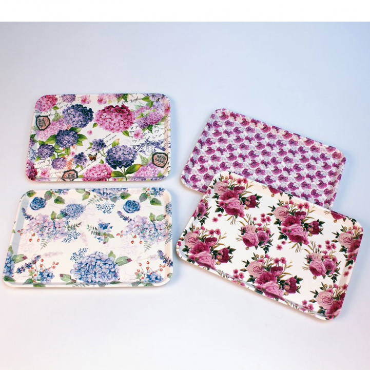 Brett 31x22 cm Blomst i gruppen Husholdning & Kjøkken / Servering / Skiver hos Campmarket (76204)