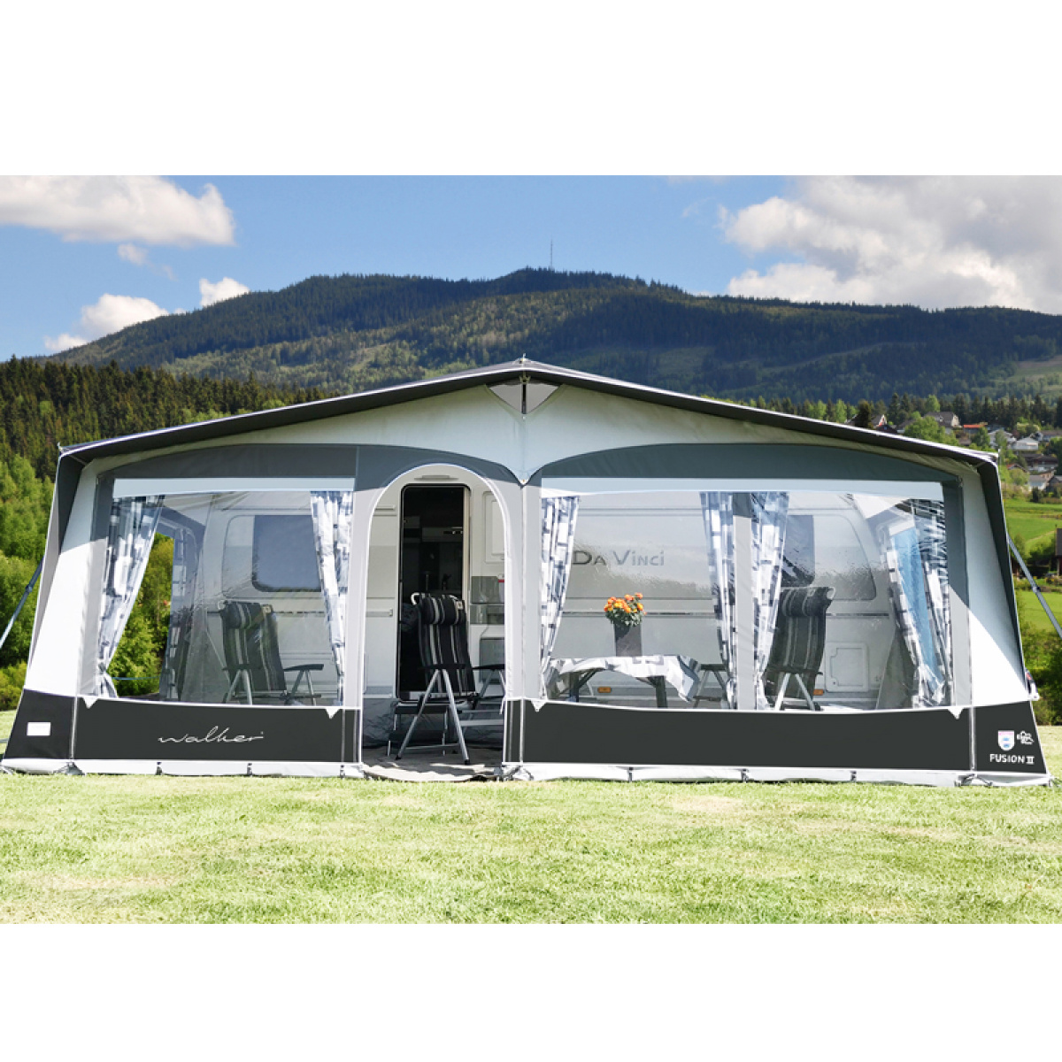 Walker Fortelt Fusion II 240 i gruppen Fortelt & Markiser / Fortelt Campingvogn / A-måttstelt / Dyp 2,4m hos Campmarket (76297)