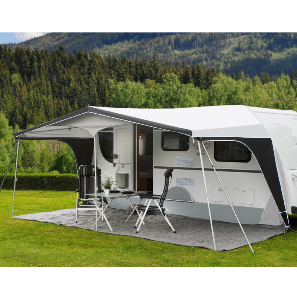 Walker Fortelt Pioneer 240 i gruppen Fortelt & Markiser / Fortelt Campingvogn / A-måttstelt / Dyp 2,4m hos Campmarket (76301)