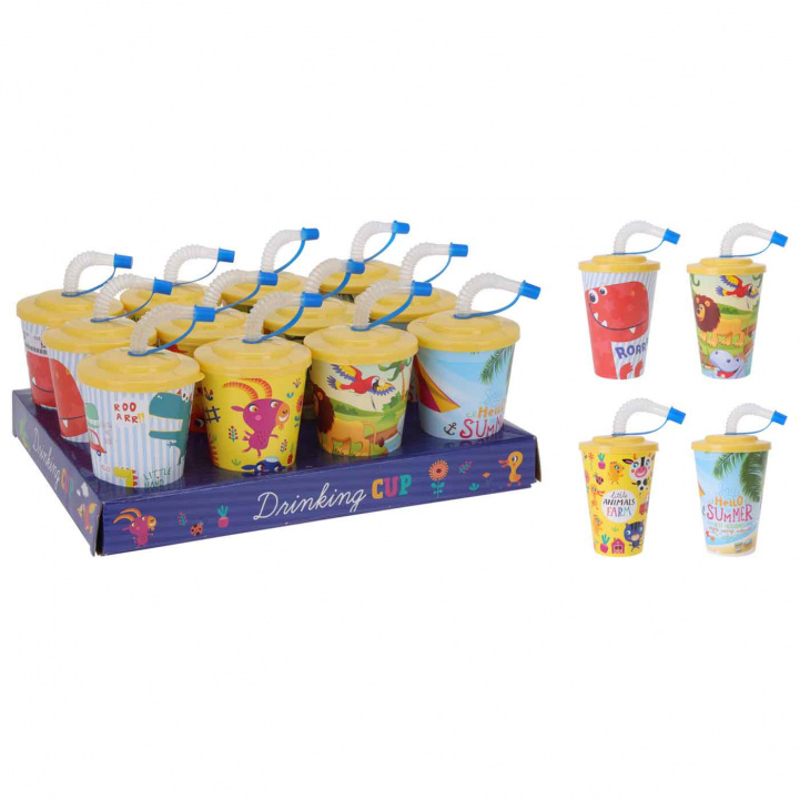 Kopp med sugerør barn i gruppen Husholdning & Kjøkken / Glass & Krus / Kopper og kaffekopper hos Campmarket (76393)