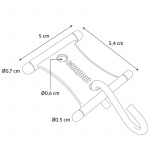 Campout Henger med S-krok for Teltstenger 5 - 8 mm 6-pakning
