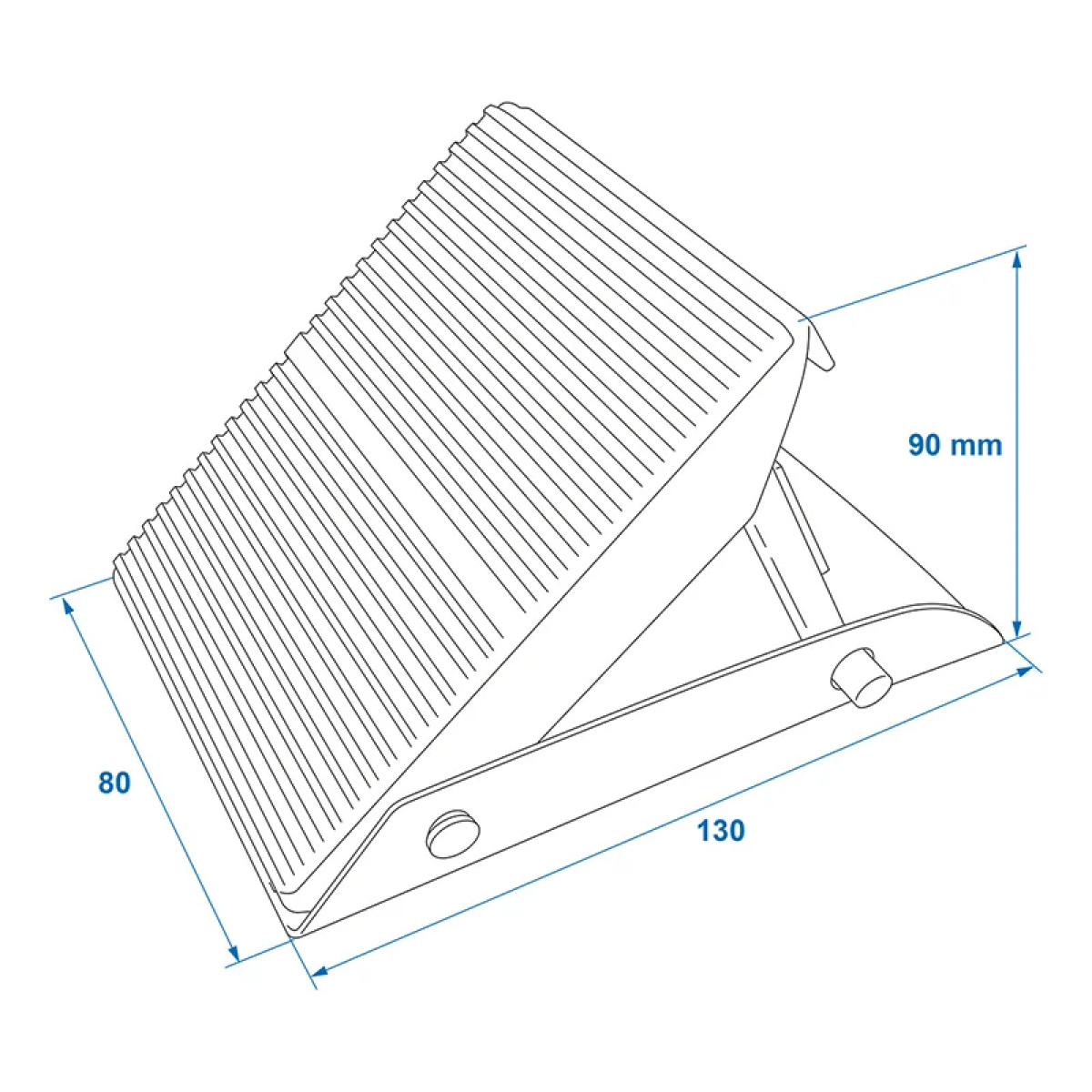 ProPlus Hjulstopp Sammenleggbar Metall i gruppen Campingvogn & Bobilt / Chassis / Nivåklosser hos Campmarket (76720)