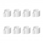 ProPlus Kabelklemme Hvit 22-32 mm 8-Pack