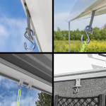 ProPlus Krok med S-krok for teltstenger 5/6mm og 7/8mm 6-pakning