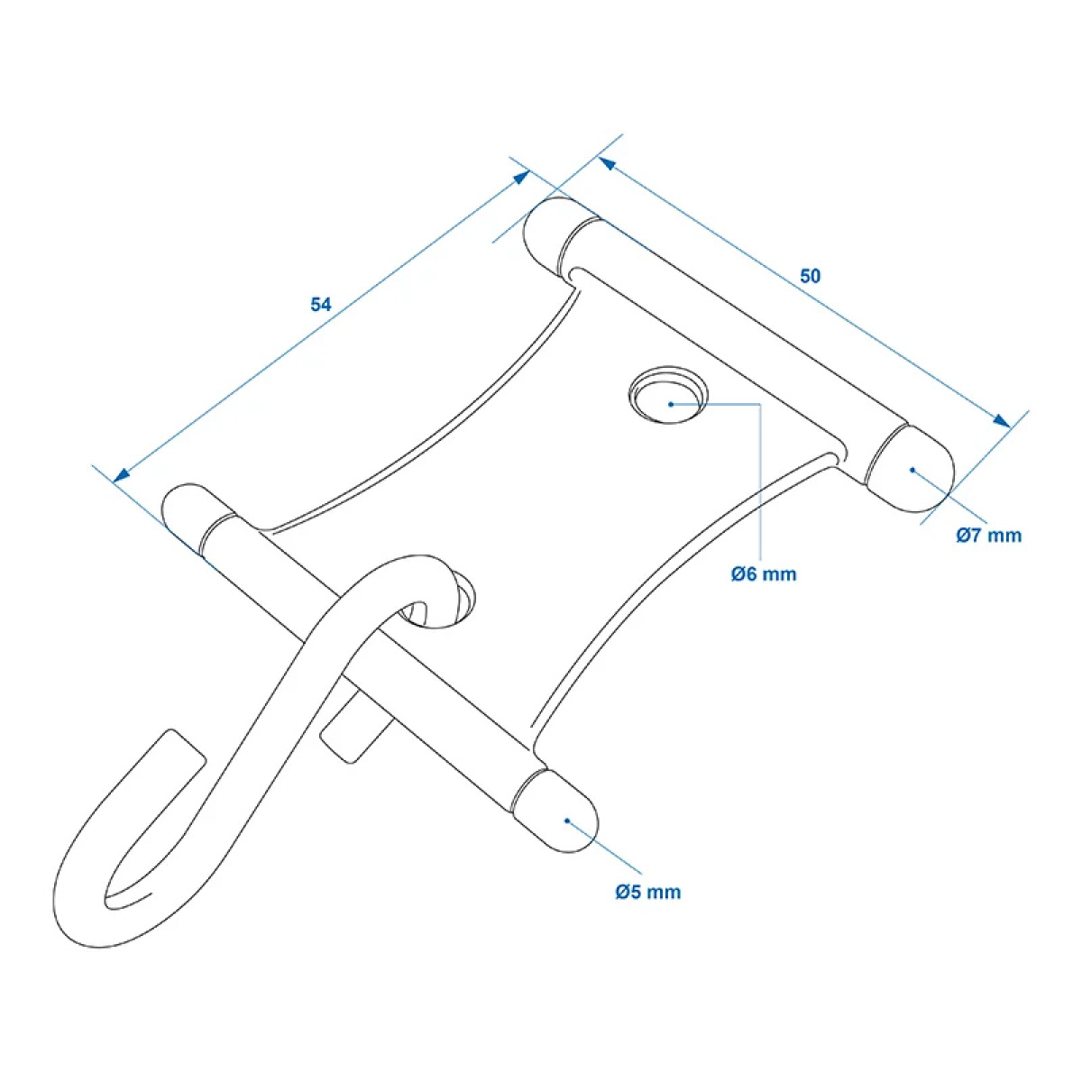 ProPlus Krok med S-krok for teltstenger 5/6mm og 7/8mm 6-pakning i gruppen Fortelt & Markiser / Markiser / Bobilmarkiser / Dometic / Tilbehør hos Campmarket (76725)