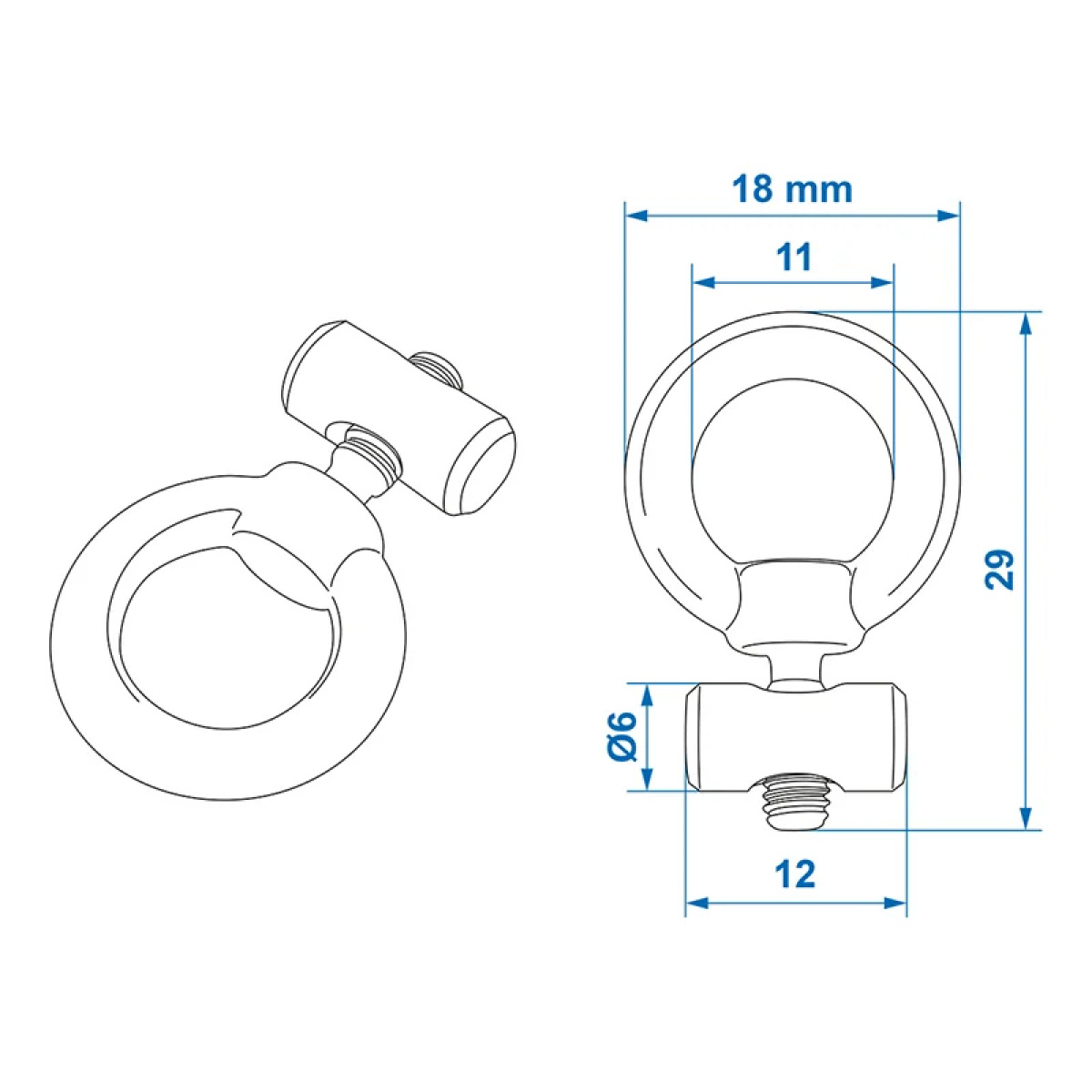 ProPlus Stoppeskruv for Markiseprofilen 6-8mm 2-Pack i gruppen Fortelt & Markiser / Tilbehør-Deler hos Campmarket (76726)