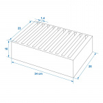 ProPlus Tallerkenstativ I Myk Skumplast