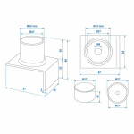ProPlus-adapter for hydraulisk domkraft L-form