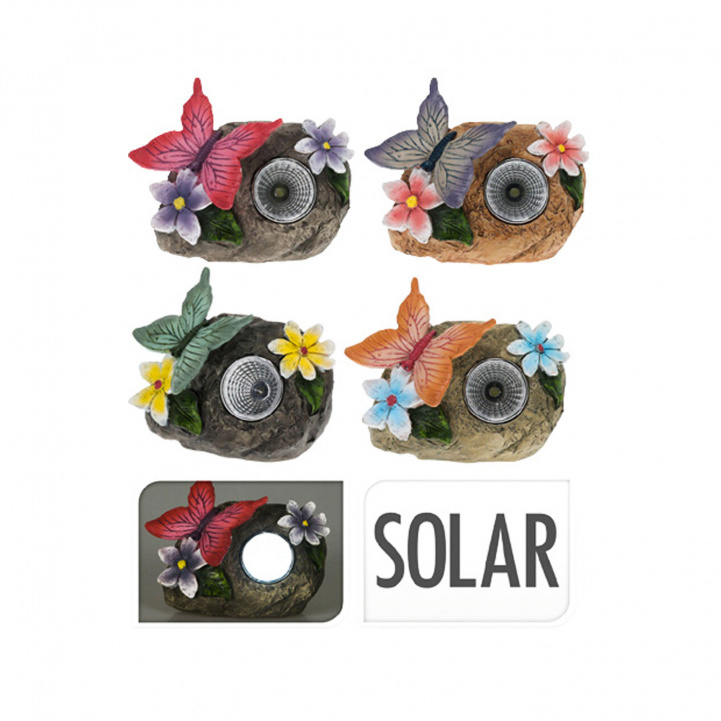 Sollampe Sommerfugl i gruppen Hjem & Innredning / Belysning & Lykter hos Campmarket (76924)