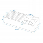 ProPlus Oppbevaringsstativ Tallerkener og Kopper
