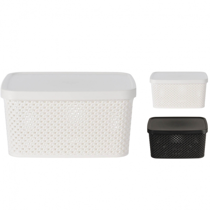 Storage Box Lid Woven 24x18x12 i gruppen Hjem & Innredning / Oppbevaring hos Campmarket (77077)