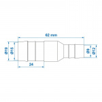 ProPlus Reduksjon 19-12mm 2-pakning
