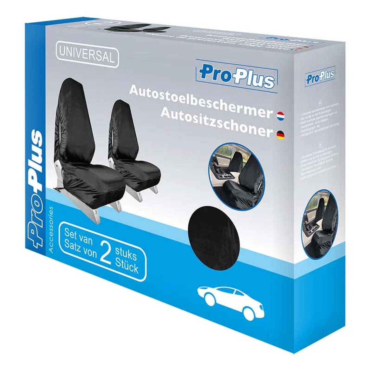 ProPlus Bilsetebeskyttelse Nylon 2-pakning i gruppen Campingvogn & Bobilt / Tekstilmatter & Overdrag / Stoltrekk hos Campmarket (77127)